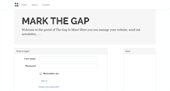 Desktop Screenshot of markthegap.com