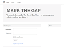 Tablet Screenshot of markthegap.com